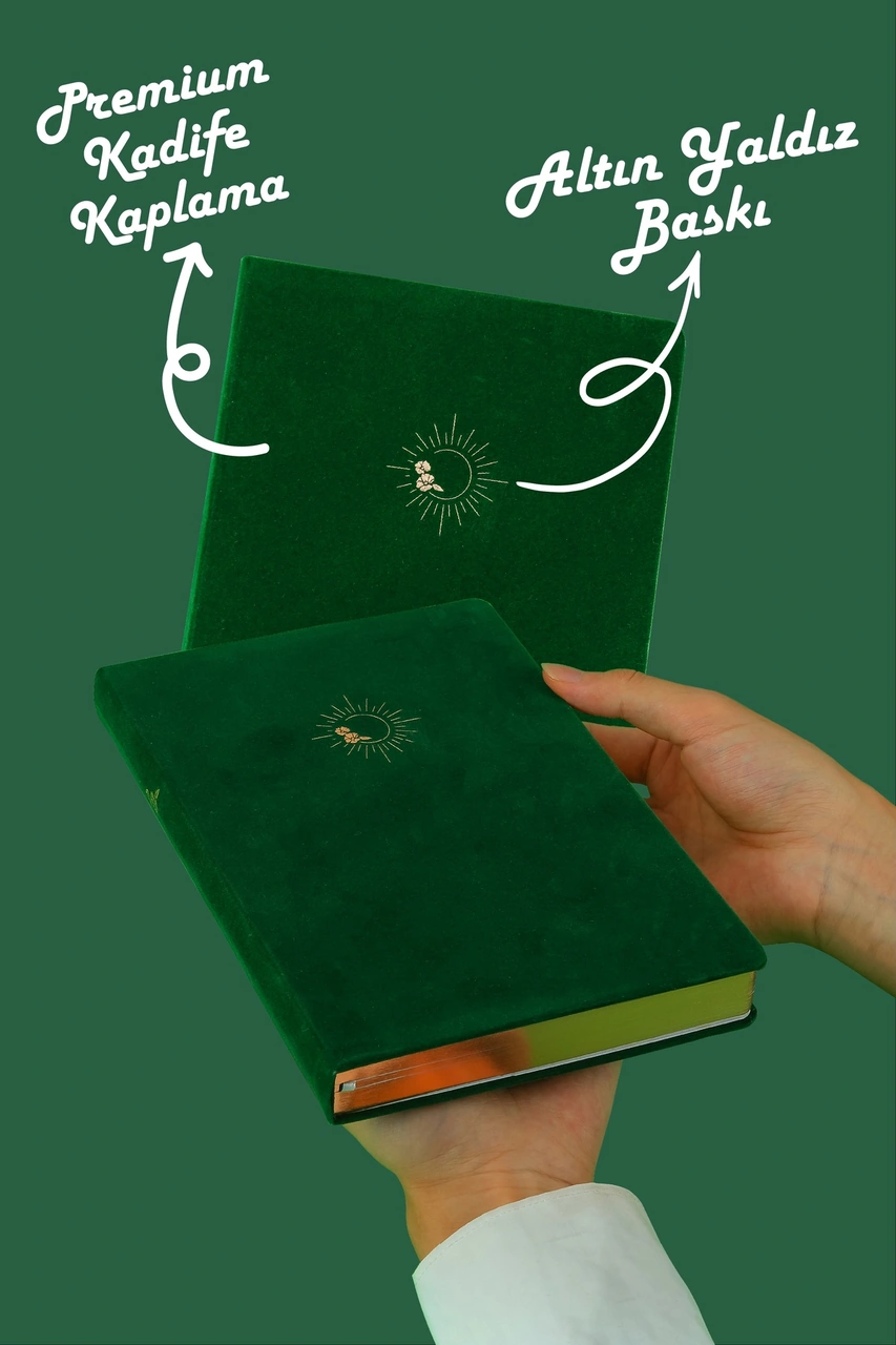 Bujo Süet Defter 96 Yaprak A5 160 Gr. Çizgili Yeşil