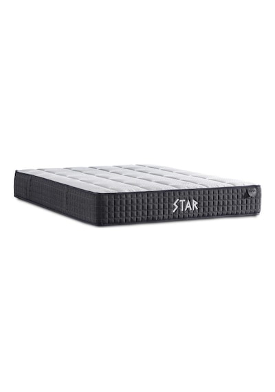 Star Yatak 90x200 Cm Tek Kişilik Nms Yaylı Saten Kumaşlı Full Ortopedik Sert Yatak Antrasit Bordür