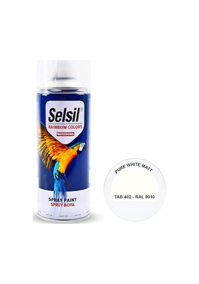 Raınbow 400 Ml Sprey Boya Beyaz Mat Saf Beyaz Mat