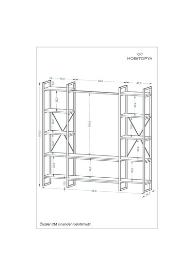 Nilamu Antrasit Elbise Dolabı Metal Gövdeli Açık Askılık & Organizer Dolap 175 170 34 Cm Antrasit Nilamu Antrasit Elbise Dolabı Metal Gövdeli Açık Askılık & Organizer Dolap 175 170 34 Cm Antrasit