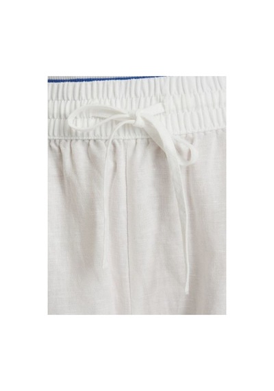 Tommy Hilfiger Beyaz Kadın Keten Karışımı Loose Pantolon-16170
