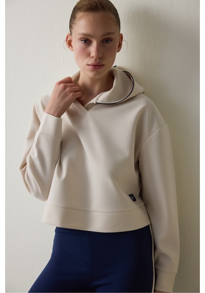Penti Bej Modal Kapüşonlu Sweatshirt