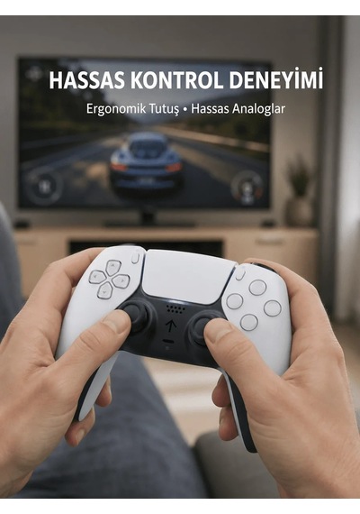 Ers Kablosuz Ps5 Oyun Kumandası Hızlı Tepki Ve Ergonomik Tutuş Yeni Nesil