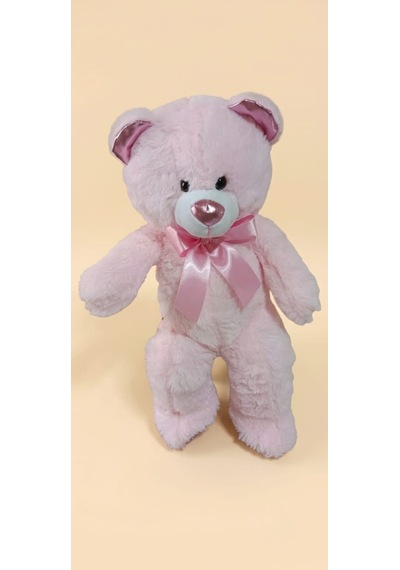 Peluş Uzun Parlak Ayı 50 Cm Pembe