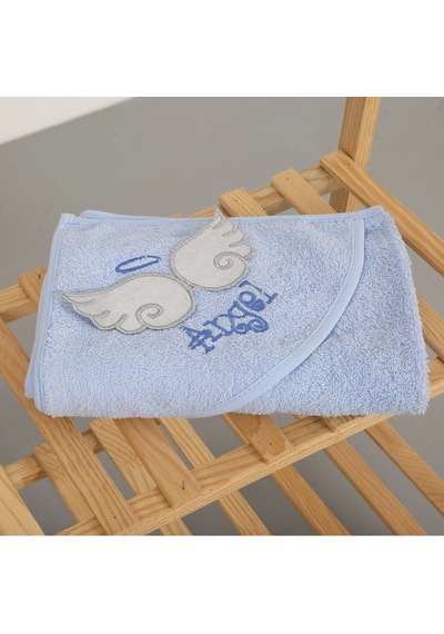 %100 Pamuk Yenidoğan Bebek Kundak Nakışlı Banyo Havlu Pembe Standart