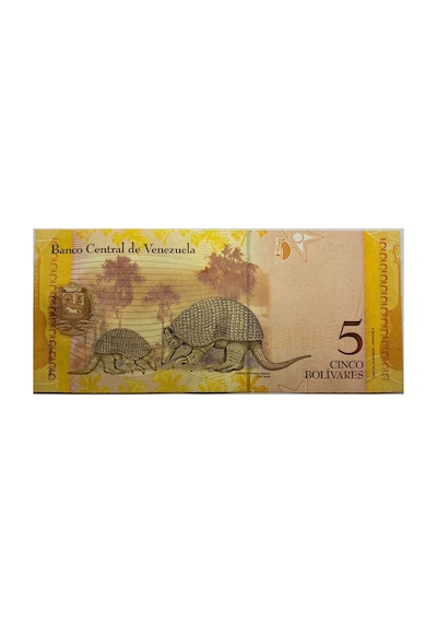 Venezuela 2007 Yılı 5 Bolivares Kağıt Para Çil Unc Koleksiyon Para