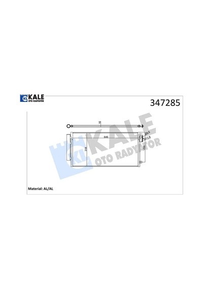 Klima Kondanser Radyatörü Egea 16 500l 12 0.9t 1.3d Mtj 1.4 1.6d Mtj 1.6 Al-pl-brz Kale Radyatör 51887955/ 52102801