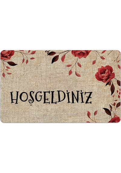 Evaşk Kapı Önü Paspası Vinil Kaymaz Tabanlı 45 X 70 Evaşkdm12104