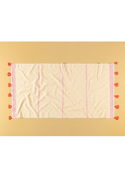 Madame Coco Blancheur Jakarlı Peştemal 1kpstm0109peştamal-sarı