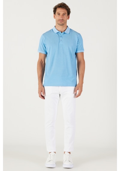 Ac&Co / Altınyıldız Classics 4A4820200047Sabm Düğmeli Polo Yaka Cepsiz Slim Fit Erkek Tişört Saks Mavisi - Beyaz Saks Mavi Ac&Co / Altınyıldız Classics 4A4820200047Sabm Düğmeli Polo Yaka Cepsiz Slim Fit Erkek Tişört Saks Mavisi - Beyaz Saks Mavi