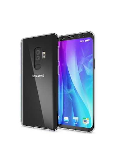 Teknomoda Samsung Uyumlu Galaxy S9 Plus 360 Derece Kilif Kristal Silikon Ön Arka 396697485