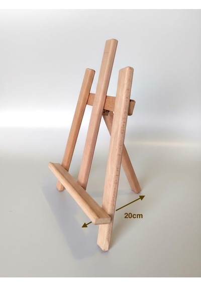 Limon Dekor Gürgen Ahşap Masaüstü Şövale - 37 Cm Sanatçı Tipi Ressam Ve Dekoratif Tablo Sergileme Standı - Resi