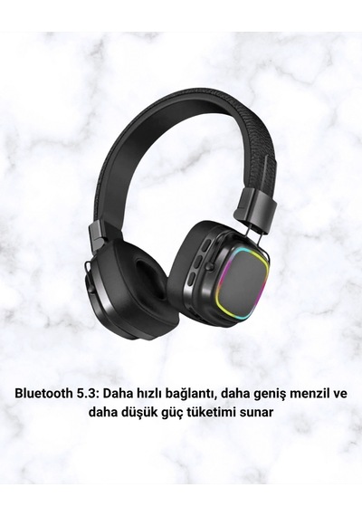 Mey İthalat Yüksek Ses Kaliteli Kablosuz Kulak Üstü Kulaklık - Bt 5.3 85903776