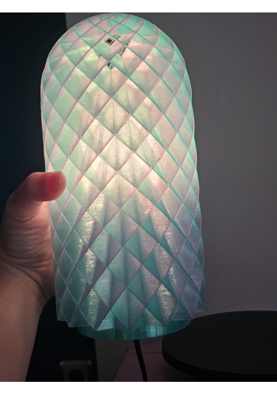 Modern Dekoratif Masa Lambası Ve Gece Lambası - 16 Renk Rgb Kumandalı - 3d Tasarım Frozen & Antik Serisi Mavi