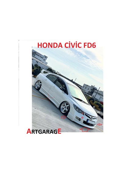 Hnd Civic Fd6 2007-2009 Ön Ek-boyasız-fiberglass