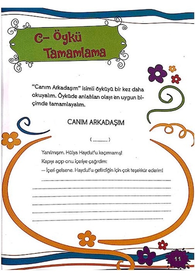 2. Sınıf Hem Okurum Hem Yazarım Öykü Tamamlama Yuva Yayınları