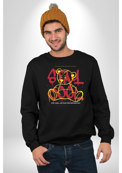 Havalı Kal Unisex Siyah Sweatshirt Siyah