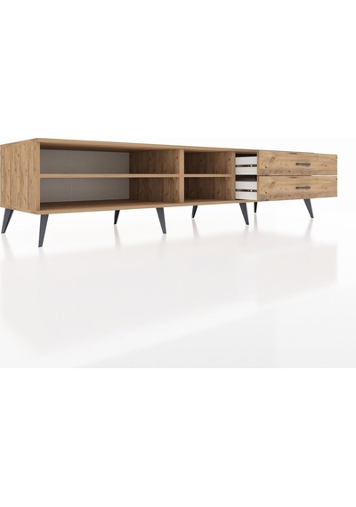 Kronos Tv Ünitesi 2 Raflı 2 Çekmeceli 220x59x51 Çam-çam Atlas Çam/atlas Çam - Atlas Çam Kronos Tv Ünitesi 2 Raflı 2 Çekmeceli 220x59x51 Çam-çam Atlas Çam/atlas Çam - Atlas Çam