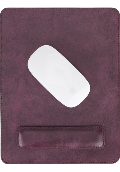 Comfy Bileklikli Deri Mouse Pad TN6 Mor