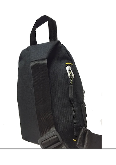 Ogdo - Kanvas Çapraz Sırt, Göğüs Çantası Ve Omuz Çantası - Body Bag - 4924 Sarı