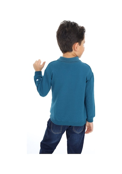 Toontoy Kids Toontoy Erkek Çocuk Baskılı Polo Yaka Düğmeli Uzun Kollu Tişört Petrol Mavi Toontoy Kids Toontoy Erkek Çocuk Baskılı Polo Yaka Düğmeli Uzun Kollu Tişört Petrol Mavi
