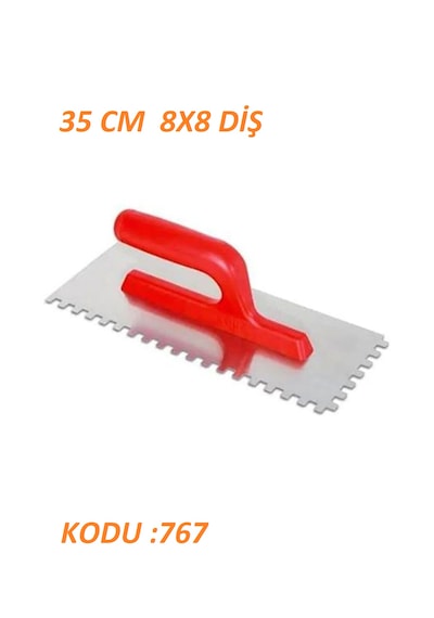 Dekor Seramik Malası Alman Yay Çeliği 35 Cm 8x8 Diş Kodu : 767