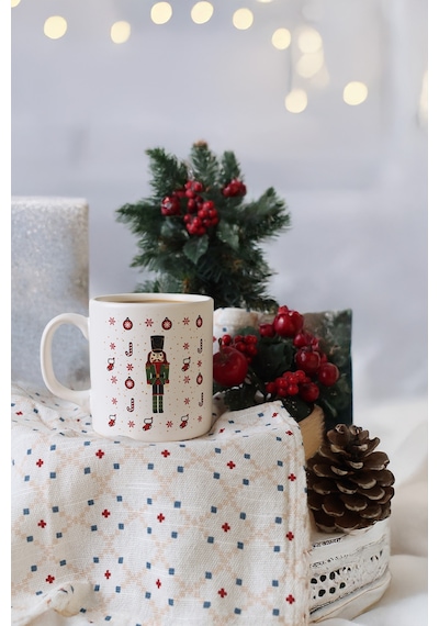 Keramika New Year Kurşun Asker Kupa 10 Cm Çok Renkli