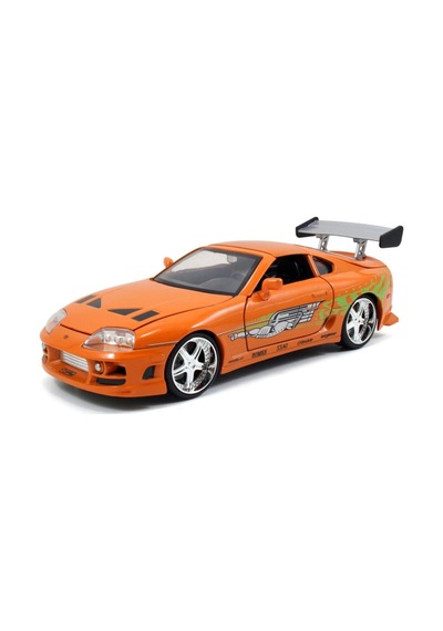 Hızlı Ve Öfkeli 1995 Toyota Supra Model Aracı Ve Figürü Turuncu