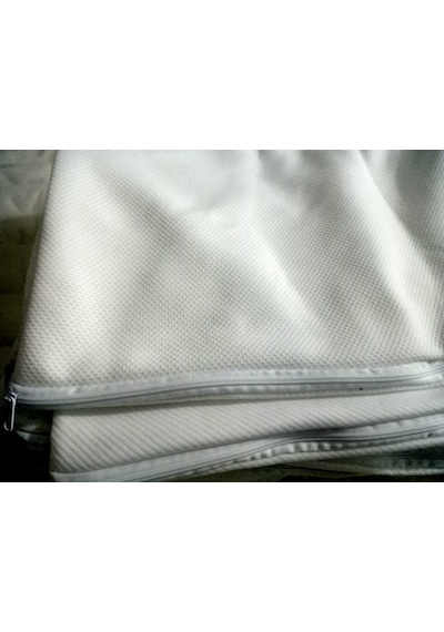 Bambu Petekli Yastık Alezi Fermuarlı Yastık Kılıfı 50x70 Cm 4adet Beyaz