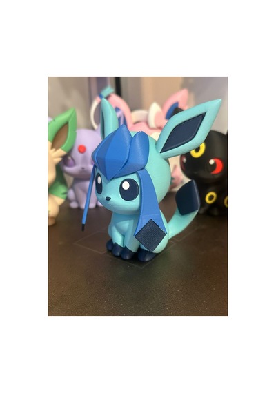 Pokemon Chibi Stili Glaceon Masa Figürü 10cm Pokemon Koleksiyon İçin Figür / Oyuncak
