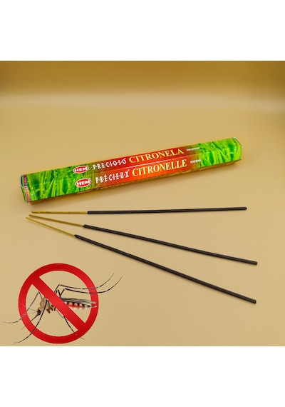 Hem Precious Citronella Çubuk Tütsü Citronella Aromalı Ferah Bitkisel Kokulu Tütsü