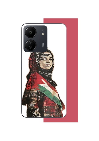 Redmi 13c Uyumlu Filistin2 Baskılı Silikon Kılıf Renkli