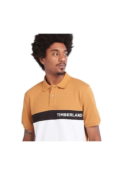 Timberland Millers River Colourblock Erkek Klasik Yaka Polo Tişört TB0A26NQZ421 Kahverengi
