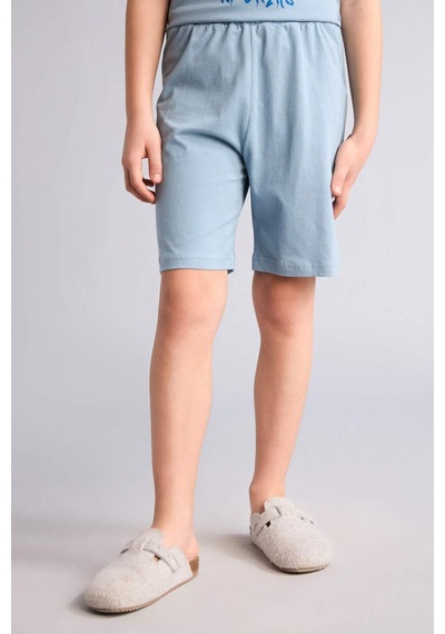 Defacto Baskılı Tişört Şort Pijama Takımı Erkek Çocuk G8826a826hsbe760 Mavi-be760 Defacto Baskılı Tişört Şort Pijama Takımı Erkek Çocuk G8826a826hsbe760 Mavi-be760