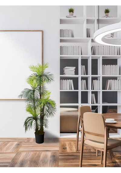 Areka Yapay Ağaç 4 Gövde 4 Baş 170cm Lifli, Saksılı Diğer