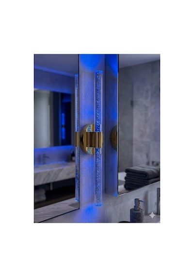 Bubbleflux Large 51 Cm Modern Tasarım Led Aplik - Duvar Lambası - Gold - Elektrikli - Rgb Kumandalı Gold Rgb Elektrikli Kumandalı