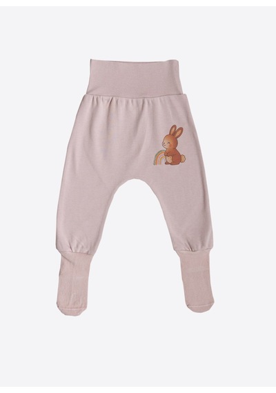 KitiKate Organik Cute Bunny 3'lü Çoraptolon Pembe