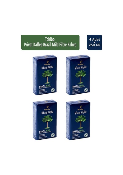 Tchibo Privat Brazil Mild Filtre Kahve 4 x 250 G