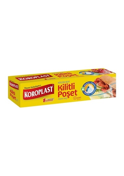 Koroplast Küçük Boy Kilitli Poşet 12'li 19 x 25 CM