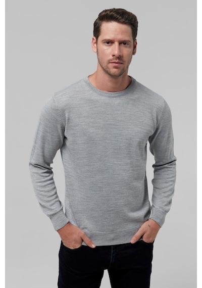 D's Damat Ds Damat Regular Fit Gri Düz Örgü Triko Kazak 1hf060632004m Gri