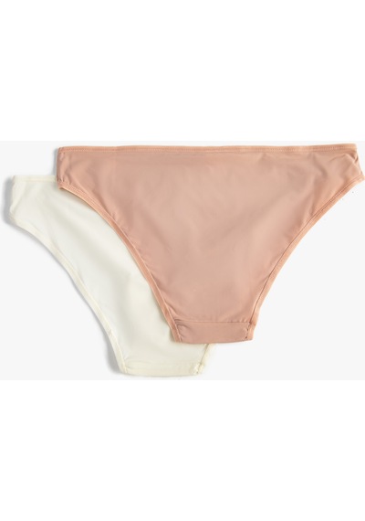 Koton 2'li Basic Brief Külot Seti Ten Ekru 3slk30002mk 3SLK30002MKTE2