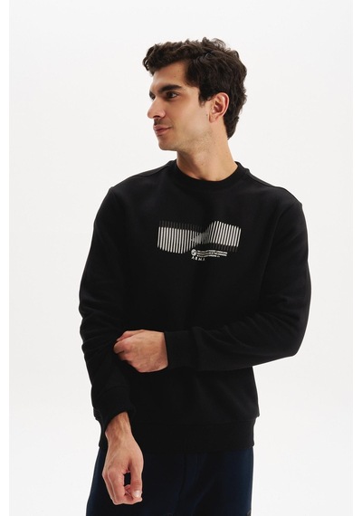 AR-MA Arma Erkek Regular Fit 3 İplik Kalın Kumaş Baskılı Bisiklet Yaka Sweatshirt K30124603002 Siyah AR-MA Arma Erkek Regular Fit 3 İplik Kalın Kumaş Baskılı Bisiklet Yaka Sweatshirt K30124603002 Siyah