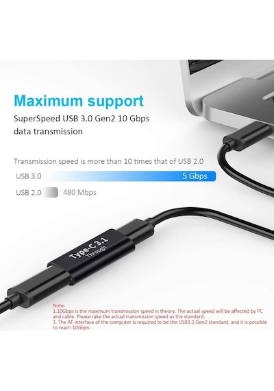5233 Type C Usb 3.1 Dişi Dişi Çevirici Dönüştürücü Adaptör
