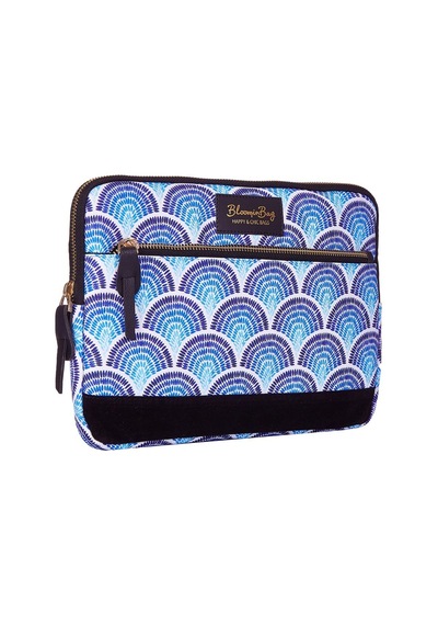 Bloominbag Calm Waves İpad Uyumlu / Tablet Kılıf Tablet Kılıfı Mavi - Beyaz