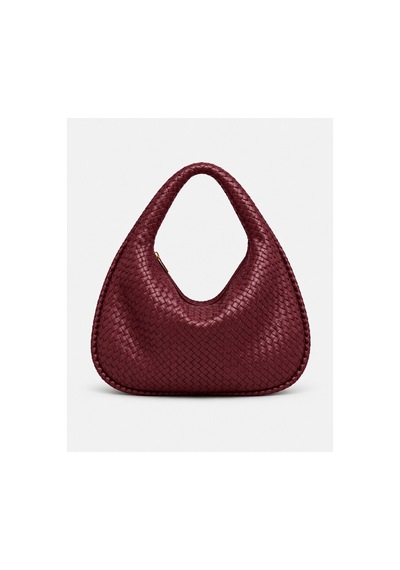 Nura Collection Kadın Yumuşak Form Örgü Hobo Çanta - Bordo - 910227189 Bordo
