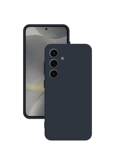 Samsung Galaxy Uyumlu S24 Kılıf Kamera Korumalı Silikon Rubber Arka Kapak Lacivert