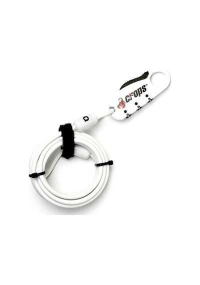 Crops Bisiklet ve Motosiklet Kask Klidi 4x1800 MM Şifreli Beyaz