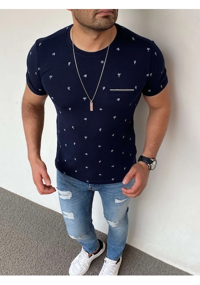 Modefendi Slim Fit Triko Tshırt Gri