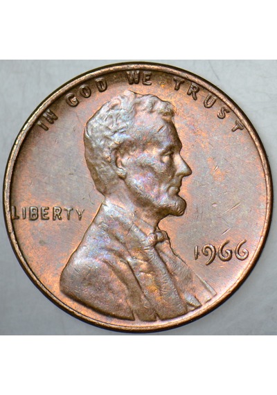 Amerika 1 Cent 1966 Lincoln Memorial 19 Mm.