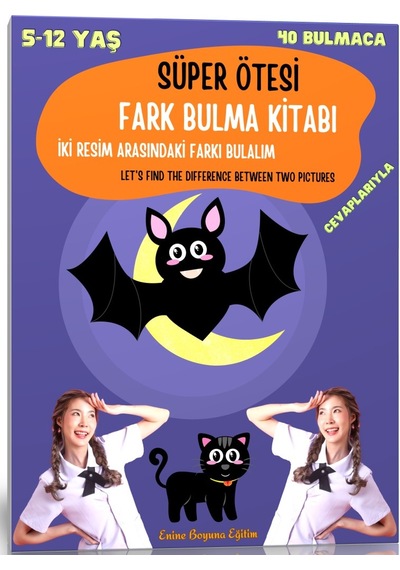 Süper Ötesi Fark Bulma Kitabı 40 Tam Sayfa Fark Bulma